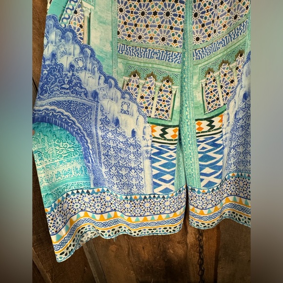 Camilla Wide Leg Sultans Gate Silk Pants - Size Small - Picture 7 of 14